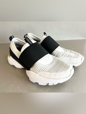 Sorel Kinetic Impact Strap Slip On Sneakers NL4698-100 White Shoe Women Size 7.5
